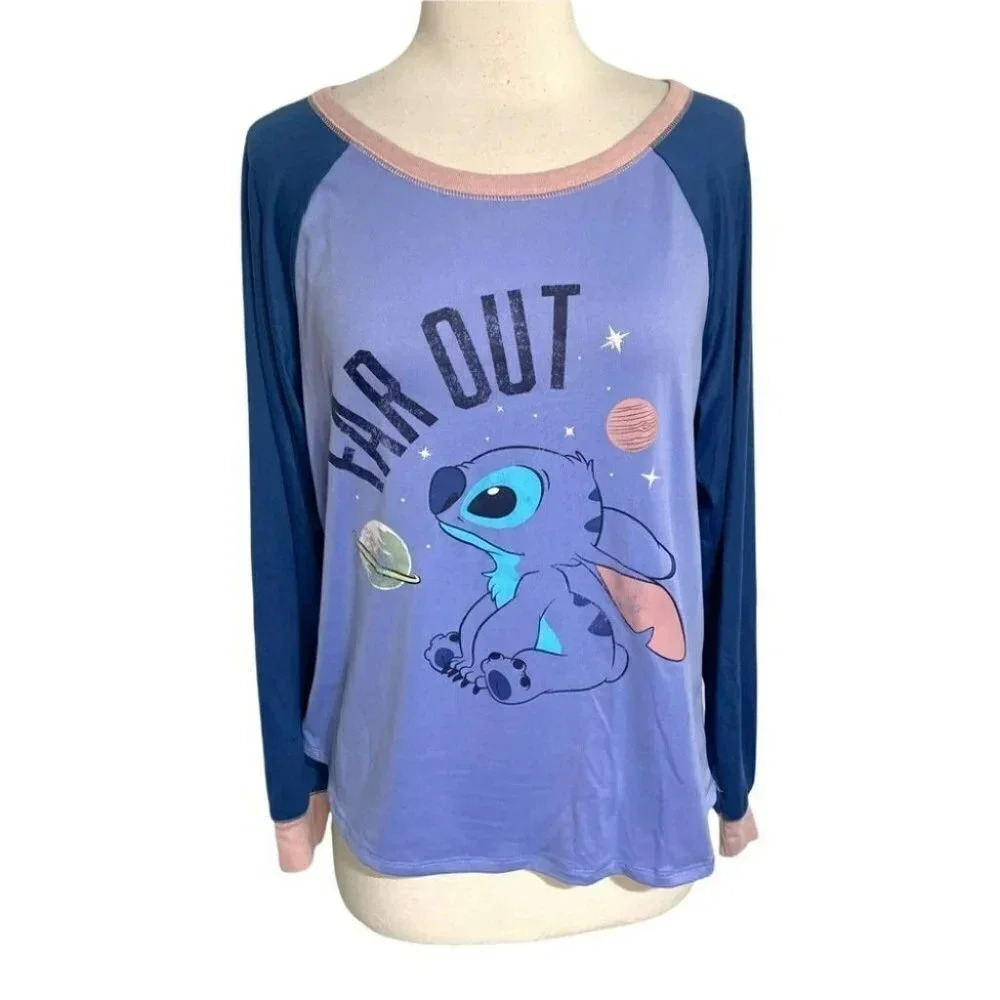 Disney Lilo & Stitch Far Out Graphic Long Sleeve T Shirtâ Top